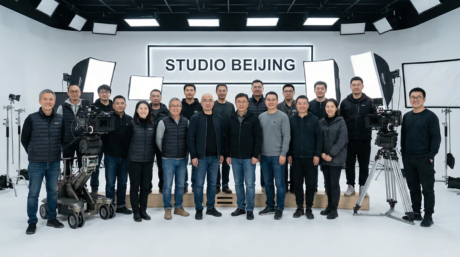 小马拉大车专业影视制作团队合影